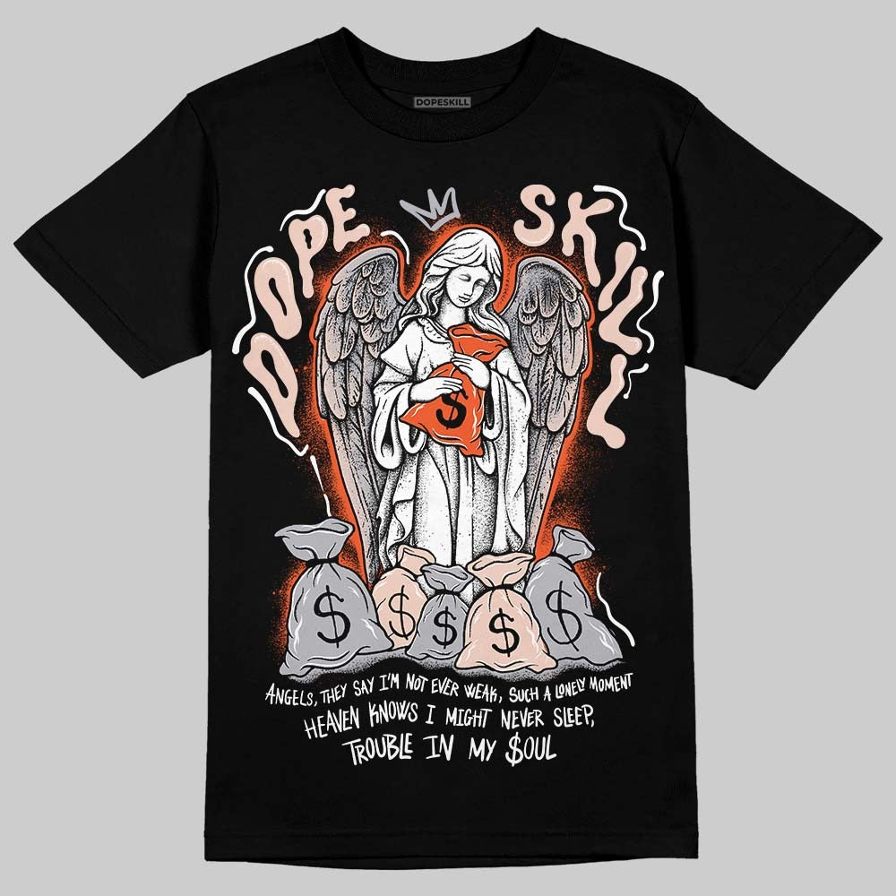1130 Oyster Grey DopeSkill T-Shirt Angels Graphic