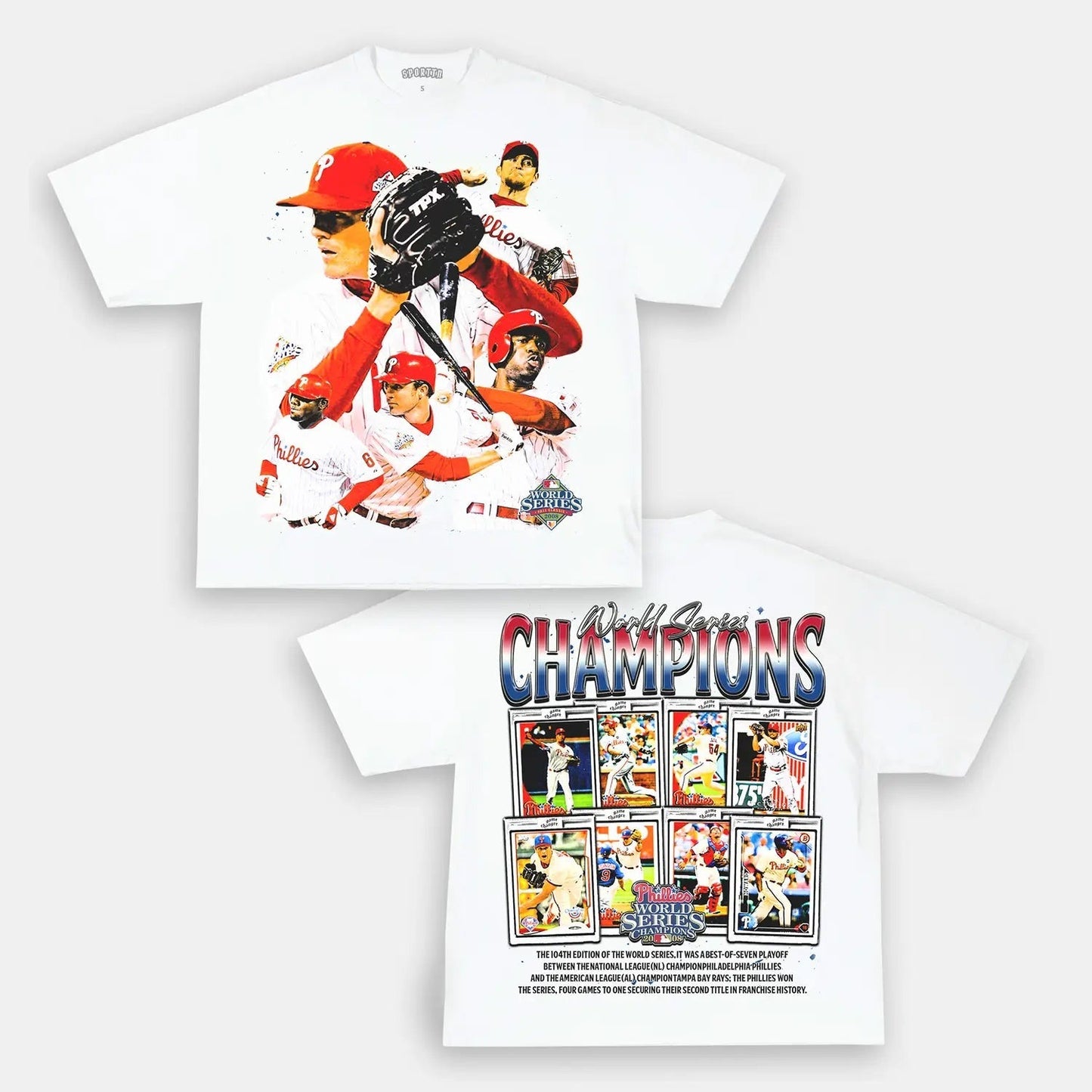 2008 WORLD SERIES CHAMPS - PHILLIES TEE Style002