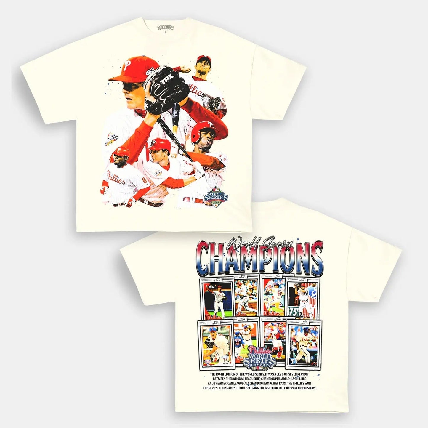 2008 WORLD SERIES CHAMPS - PHILLIES TEE Style002