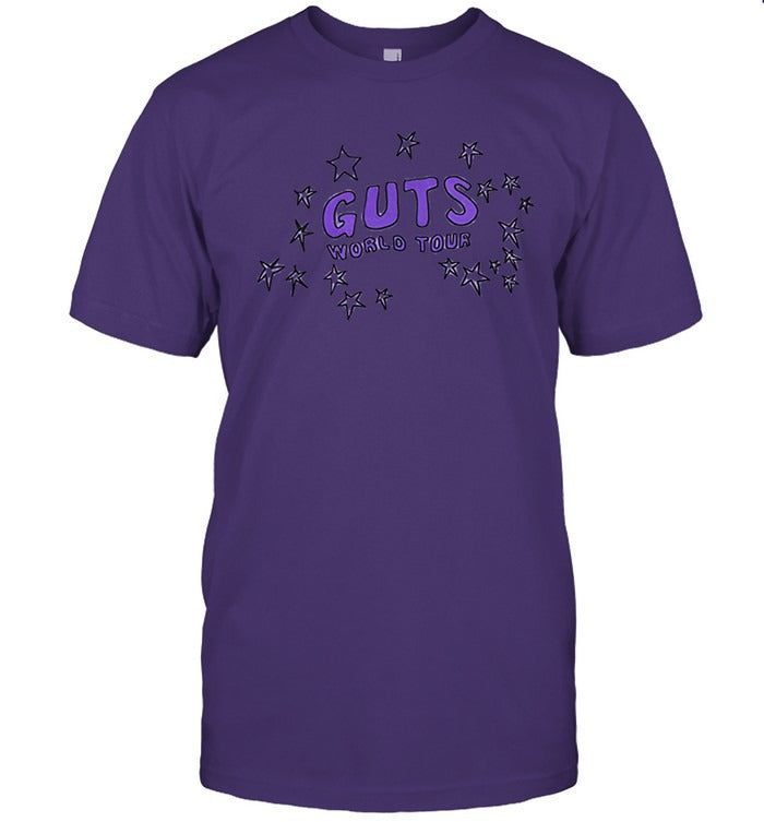 2025 Olivia Rodrigo GUTS World Tour Tracklist T Shirt
