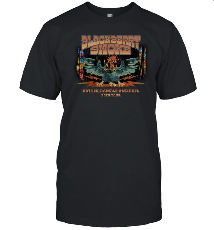 2025 Winter Spring Tour Show Awesome Black Berry Smoke T Shirt