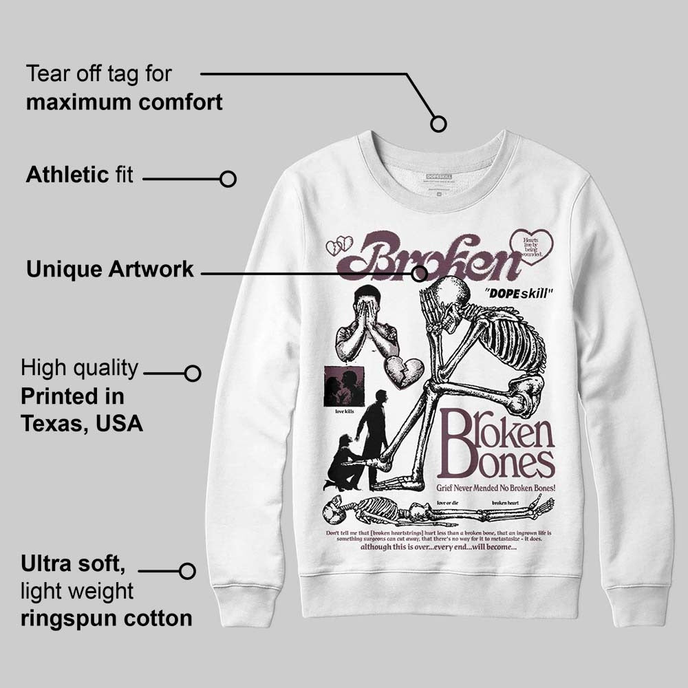 A Ma Maniere x "Violet Ore" 5s DopeSkill Sweatshirt Broken Bones Graphic