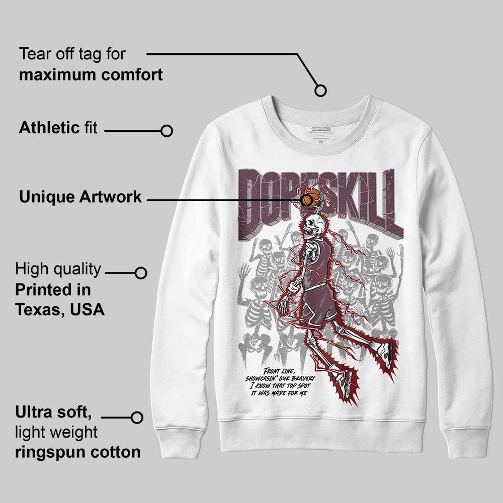 A Ma Maniere x "Violet Ore" 5s DopeSkill Sweatshirt Thunder Dunk Graphic