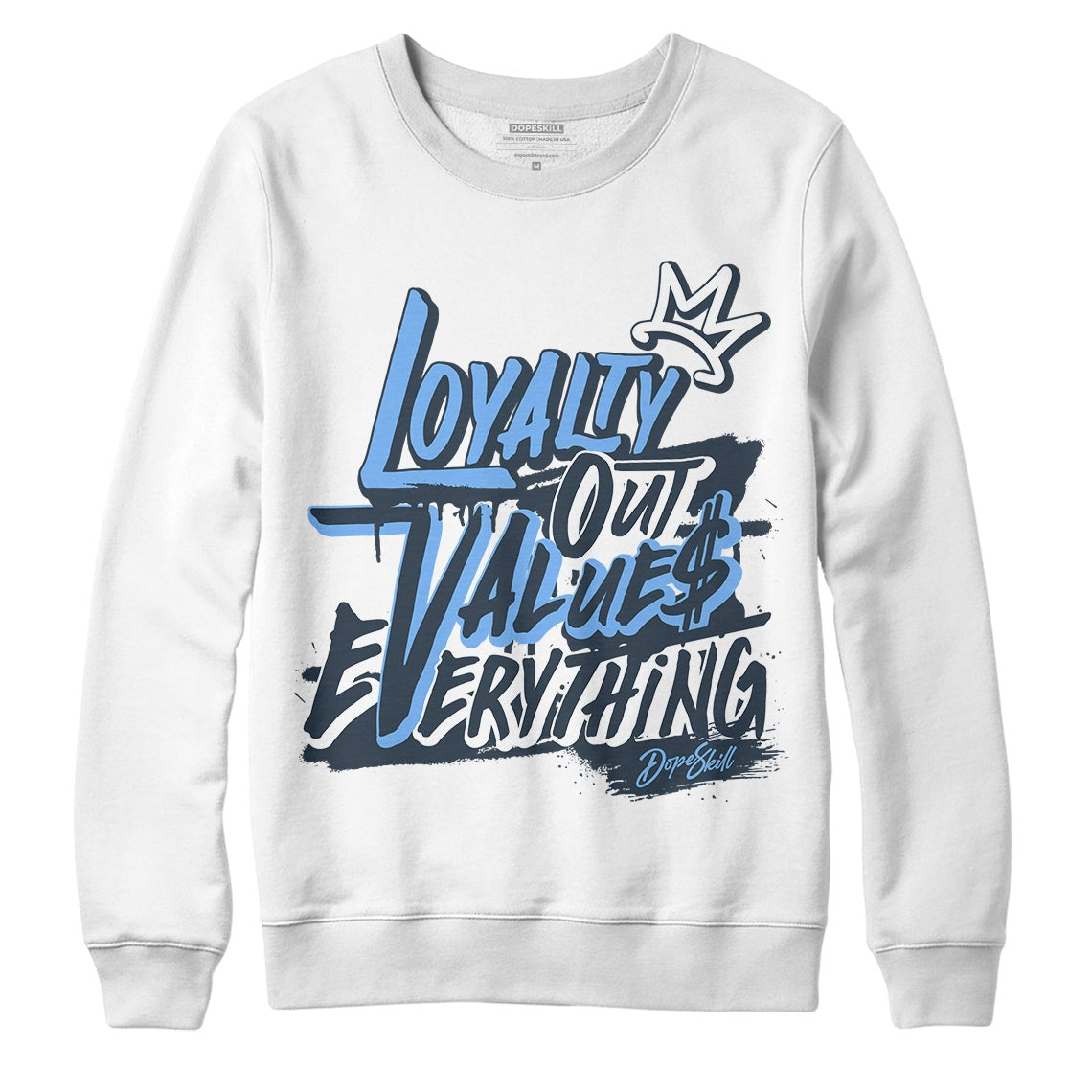 AJ 6 Midnight Navy DopeSkill Sweatshirt LOVE Graphic