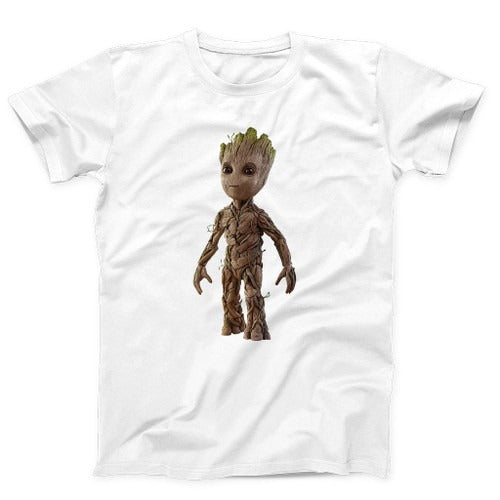 Baby Groot Guardians Of The Galaxy Superhero Funny Man's T-Shirt Tee