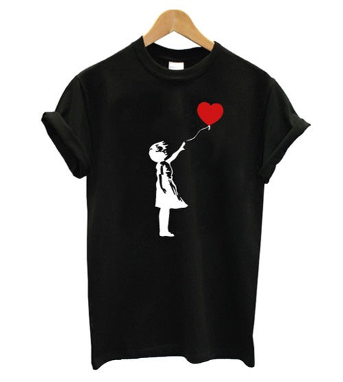 Banksy Graffiti Fashion Gir Women's T-Shirt Tee