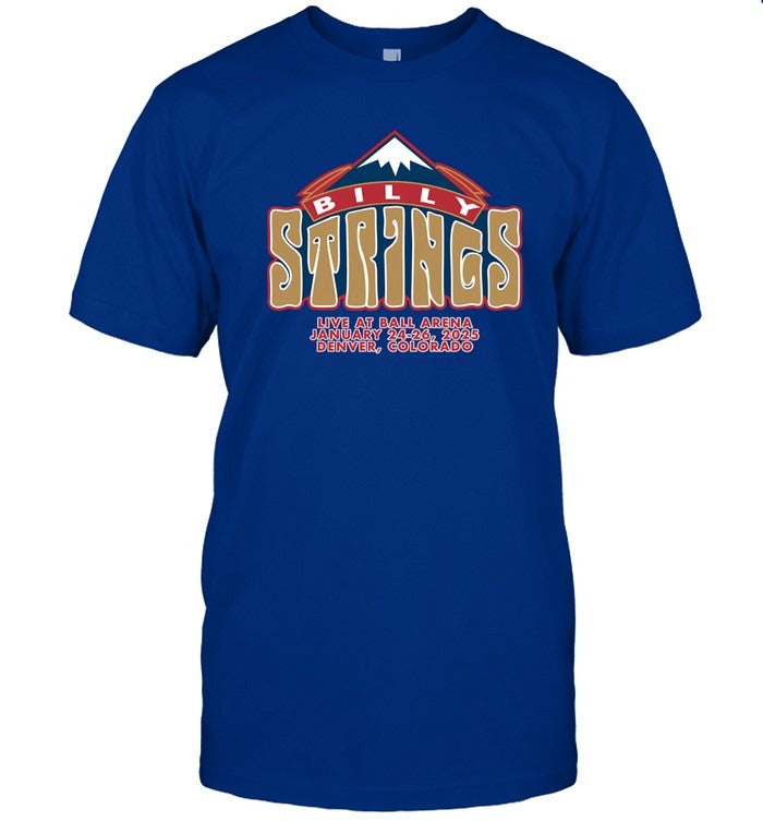 Billy Strings Live At Ball Arena Jan 24-26 2025 Denver, CO New T Shirt