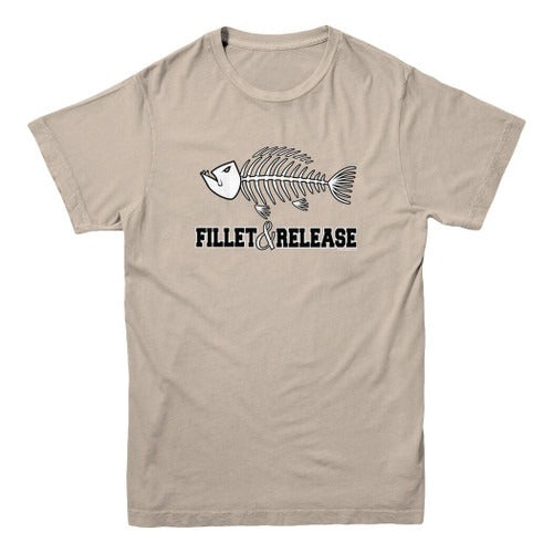Fillet And Release Fish Bones Fish Fisherman Fishing Hunting Funny Man's T-Shirt Tee