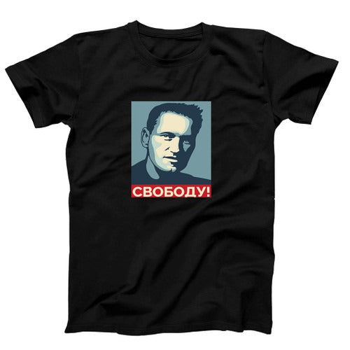 Free Alexei Navalny Goes Man's T-Shirt Tee