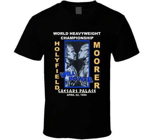 Holyfield Vs Moorer 1994 Fight Boxing T Man's T-Shirt Tee