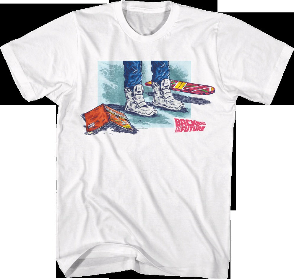 Marty's Sports Almanac Shoes Hoverboard Back To The Future T-Shirt