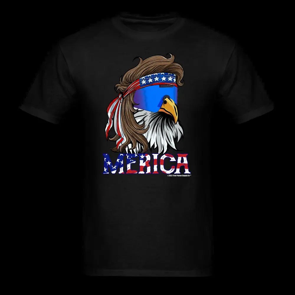 Merica Mullet Eagle Funny 4th of July T-Shirt