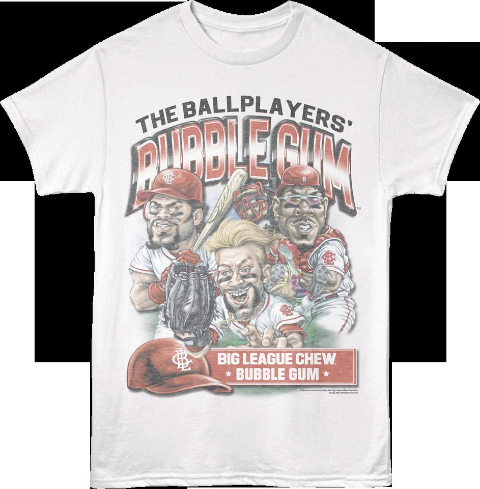 Retro Ballplayers' Bubble Gum Big League Chew T-Shirt