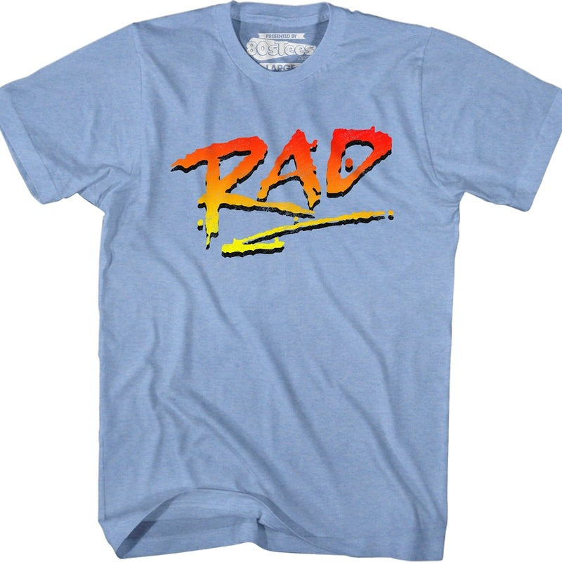 Retro Blue Logo Rad T-Shirt