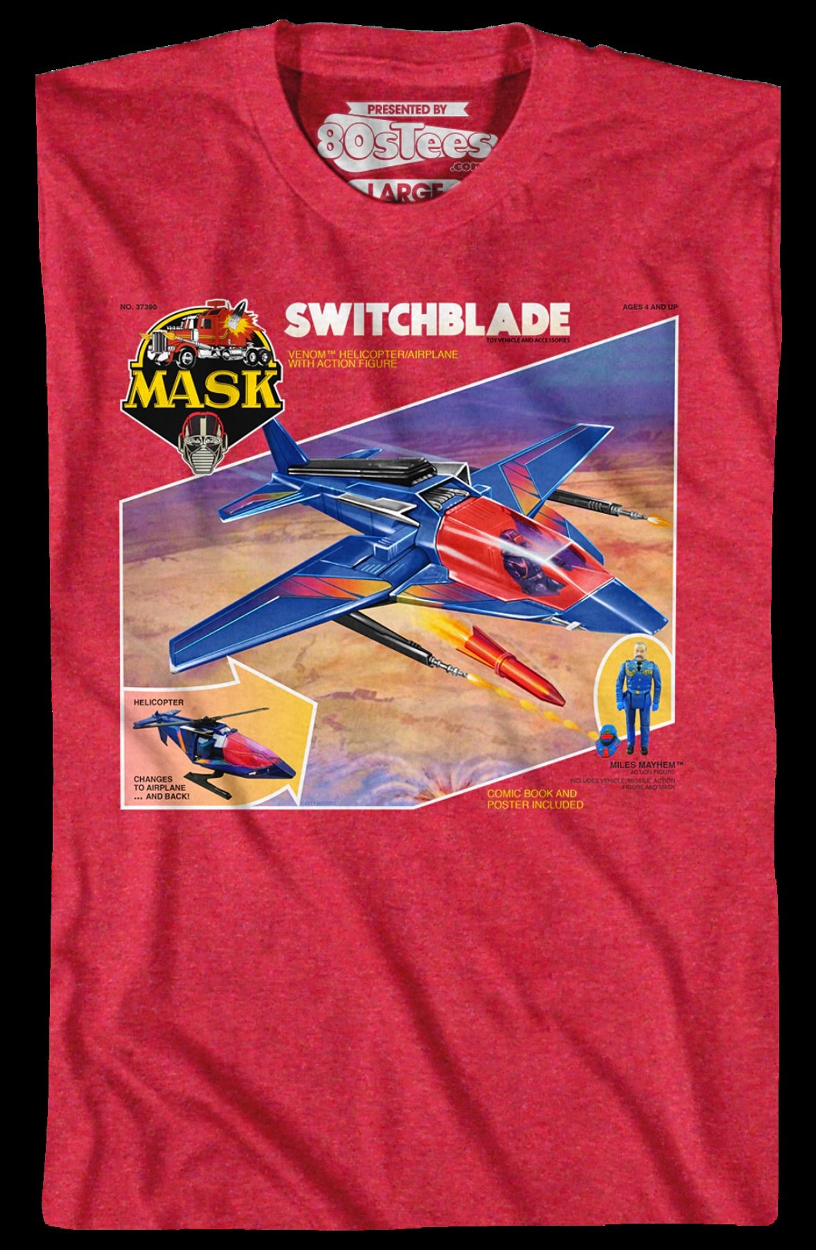 Retro Box Art Switchblade MASK T-Shirt