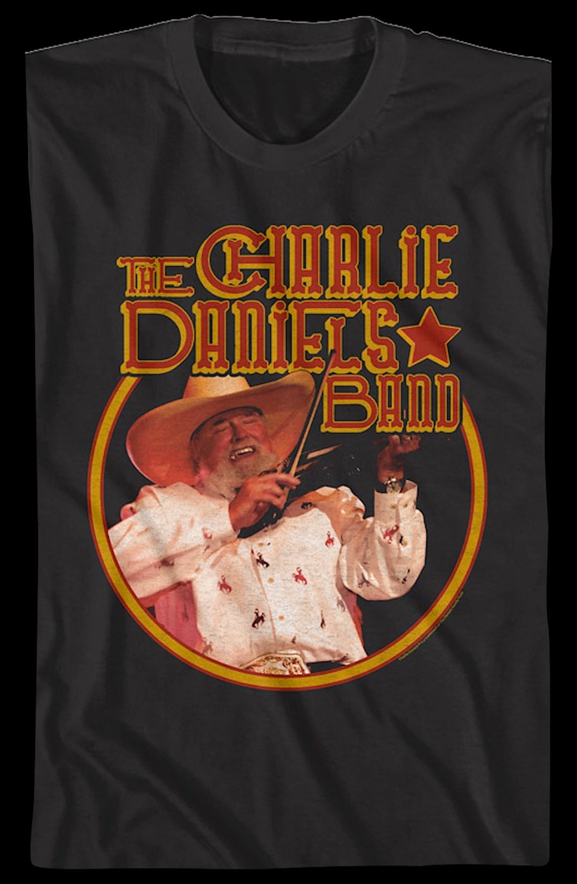 Retro Circle Charlie Daniels Band T-Shirt