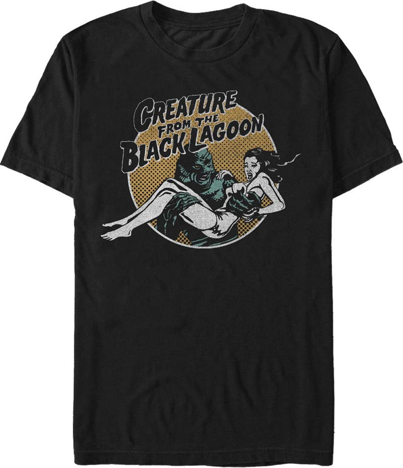 Retro Circle Creature From The Black Lagoon T-Shirt