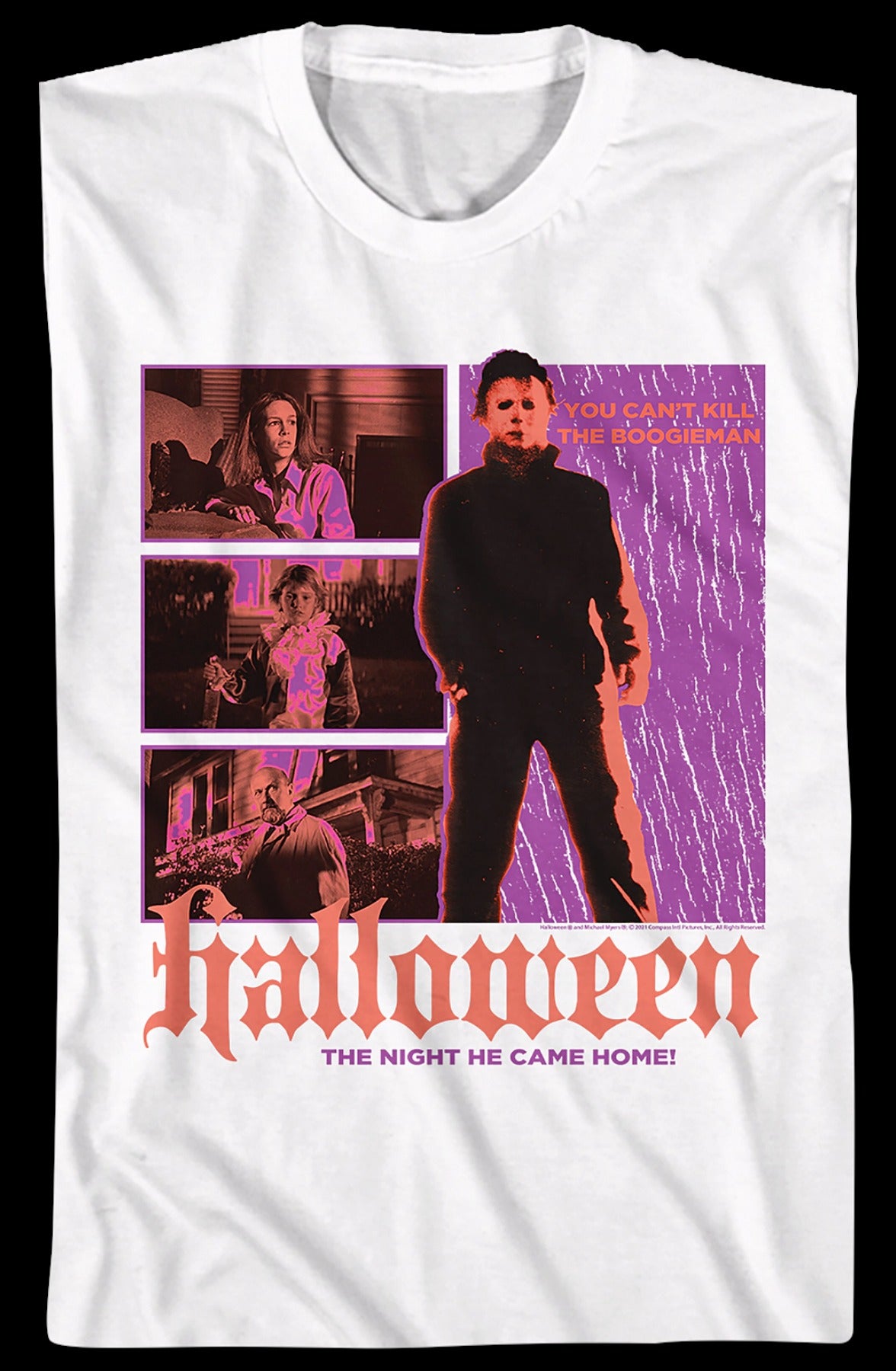 Retro Collage Poster Halloween T-Shirt