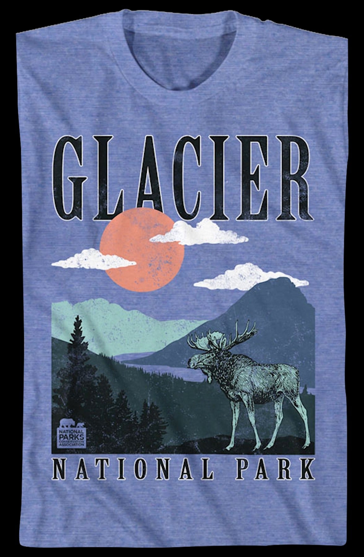 Retro Glacier National Park T-Shirt