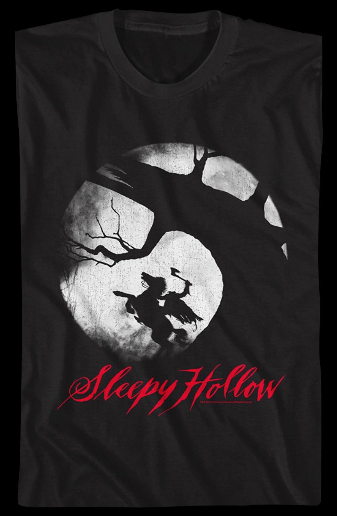 Retro Headless Horseman Silhouette Sleepy Hollow T-Shirt