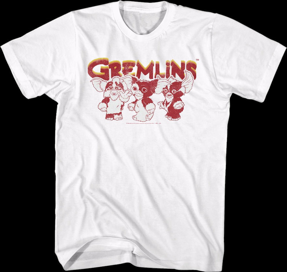 Retro Mogwai Poses Gremlins T-Shirt