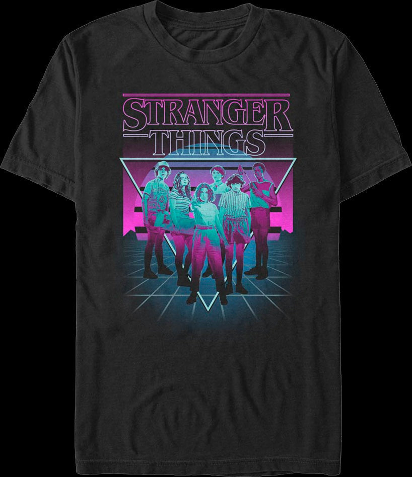 Retro Neon Stranger Things T-Shirt