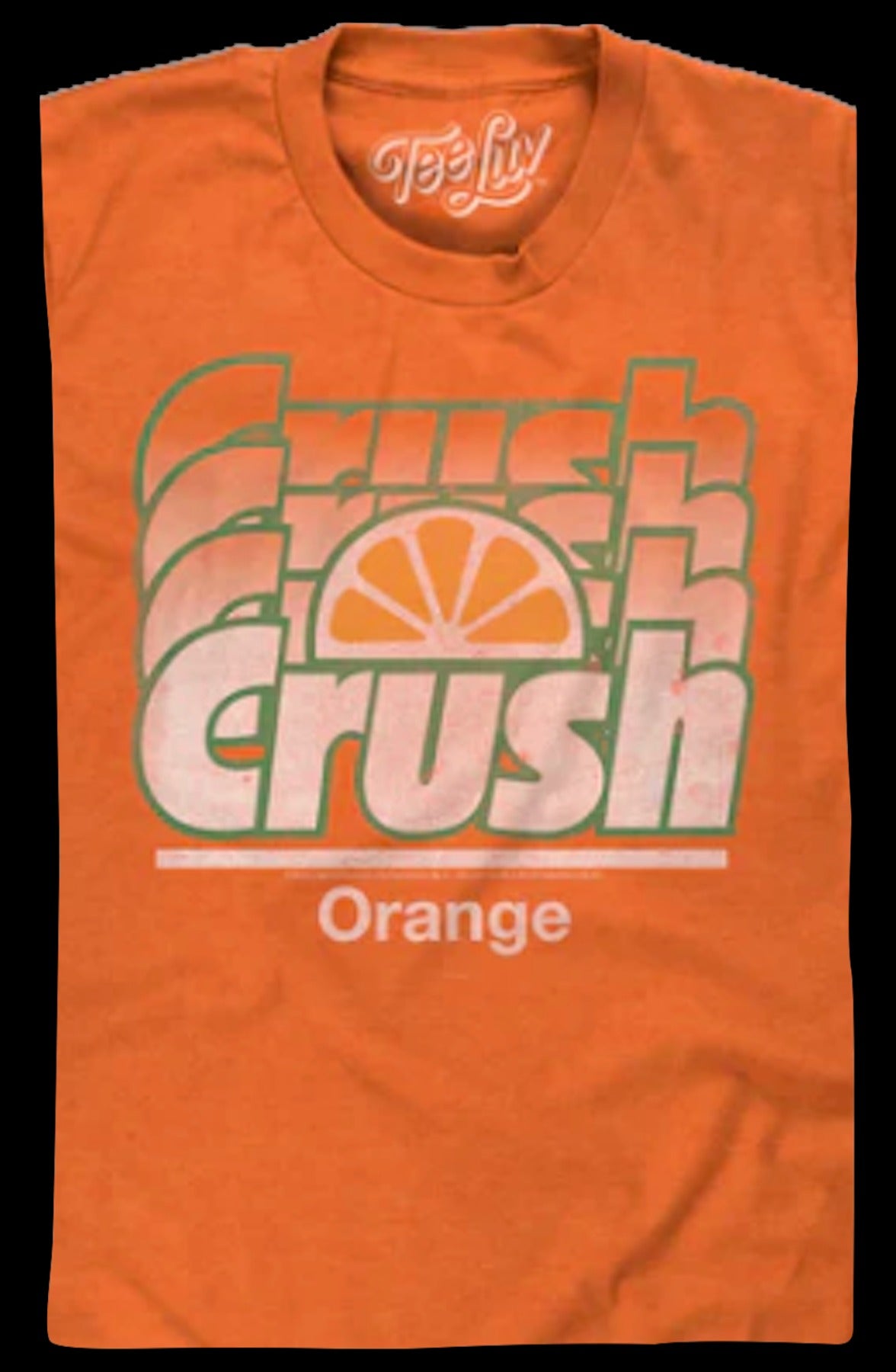 Retro Repeating Logo Orange Crush T-Shirt