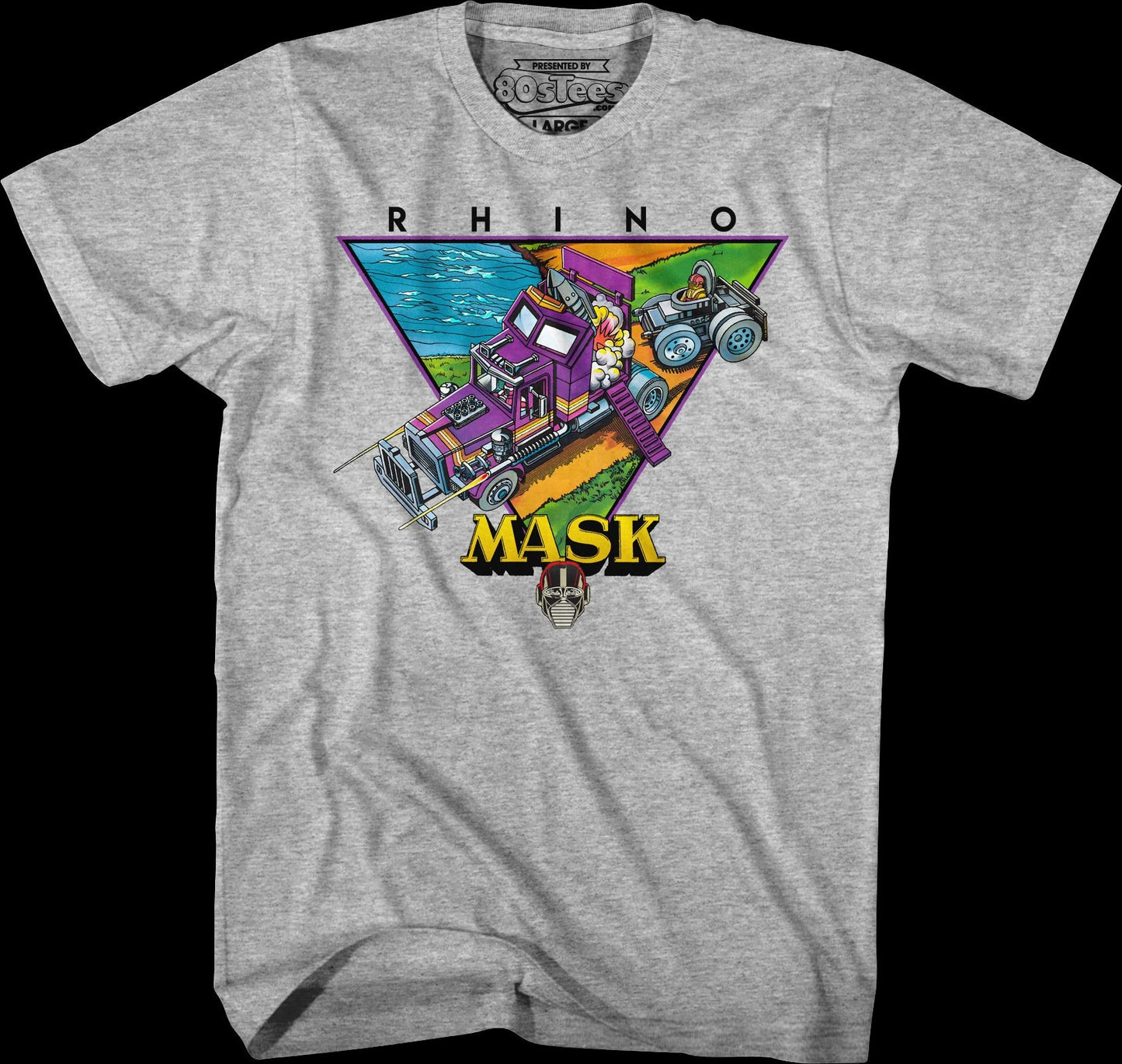 Retro Rhino MASK T-Shirt