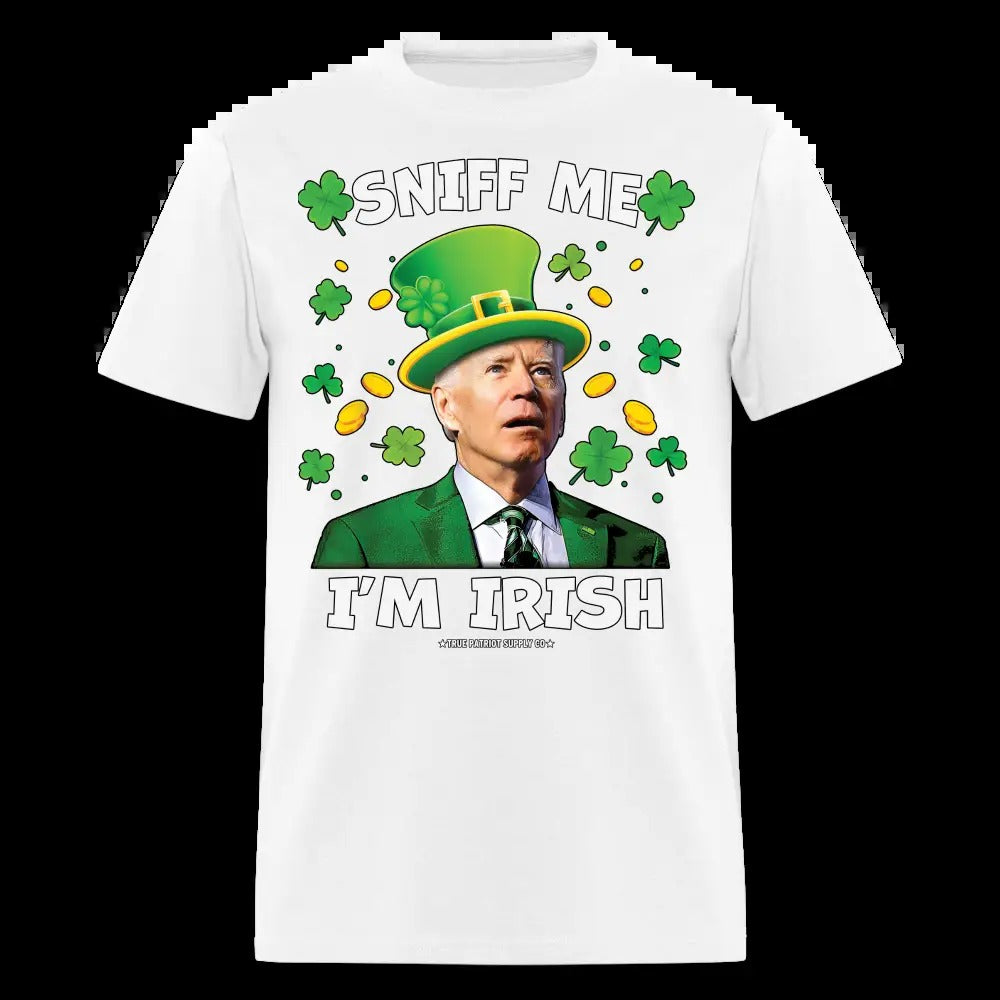 Sniff Me I'm Irish St Patrick's Day Funny Confused Biden Unisex Classic T-Shirt