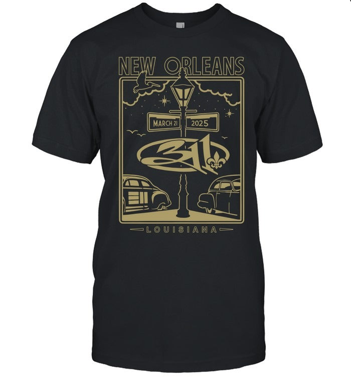 The Fillmore New Orleans in New Orleans, LA 311 Band Mar 21 2025 Event Shirt