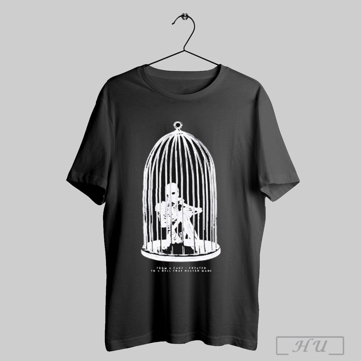 Trending Asking Alexandria From A Cage I Created To A Hell That Heaven Made Skeleton T Shirt Sweatshirt
