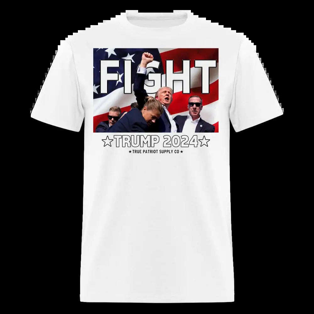 Trump 2024 Shot Assassination Attempt FIGHT Fist Raised Unisex Classic T-Shirt