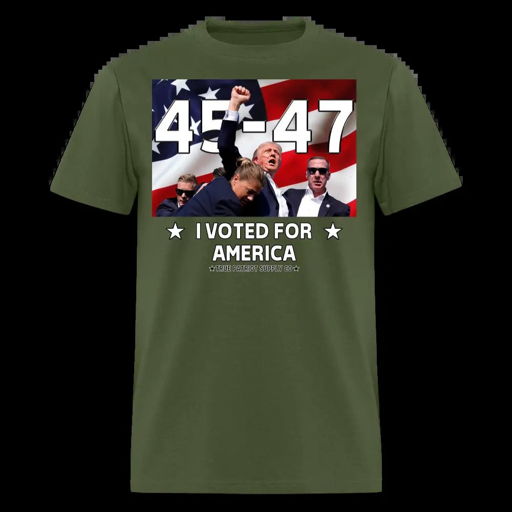 Trump 45 - 47 I Voted For America Unisex Classic T-Shirt