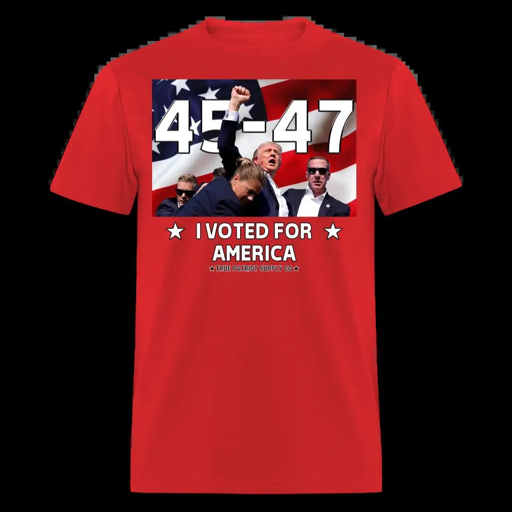 Trump 45 - 47 I Voted For America Unisex Classic T-Shirt