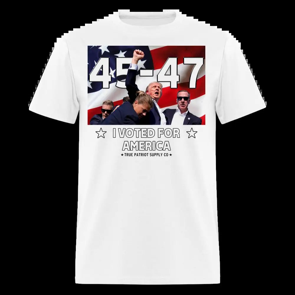 Trump 45 - 47 I Voted For America Unisex Classic T-Shirt
