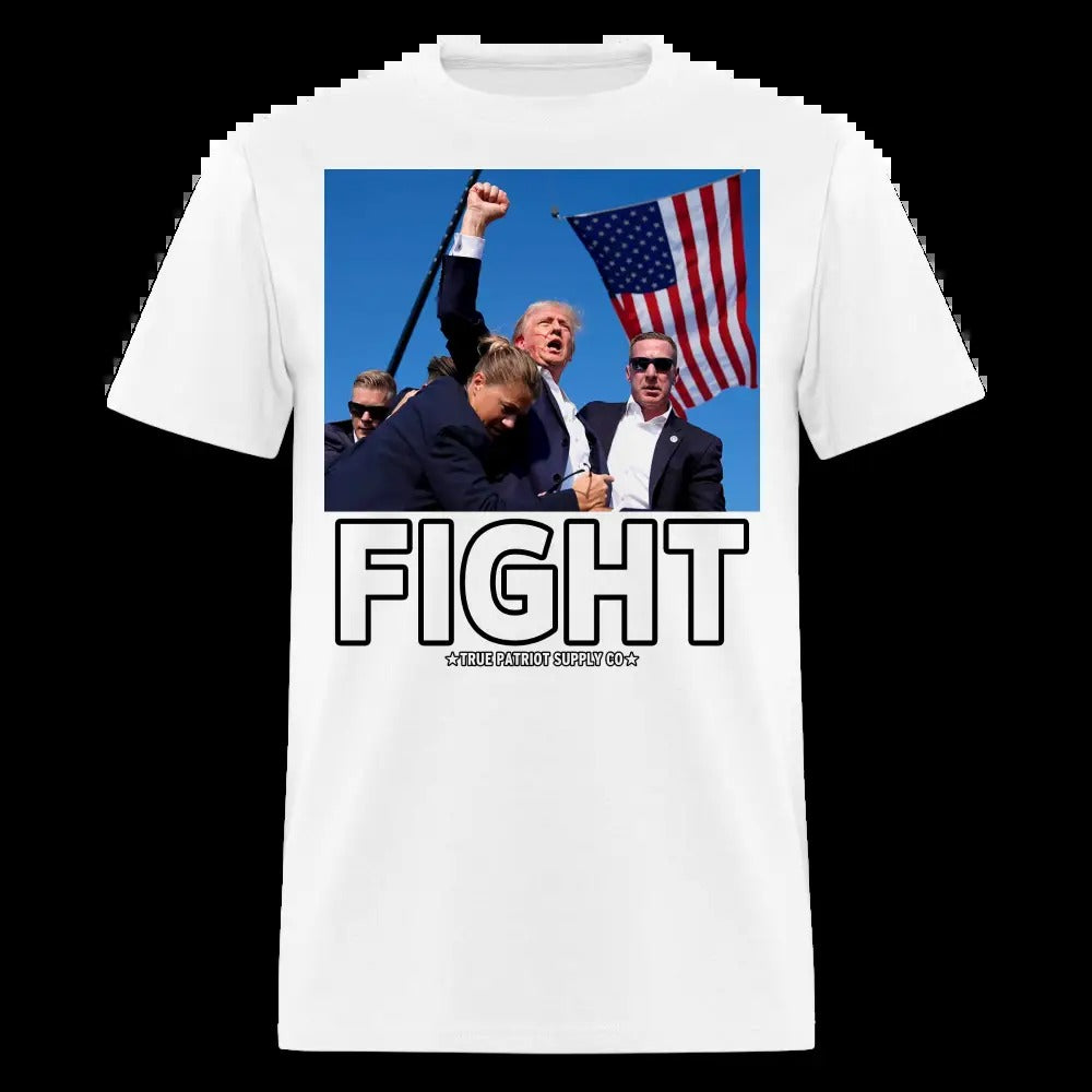 Trump Shot Assassination Attempt FIGHT Fist Raised Unisex Classic T-Shirt