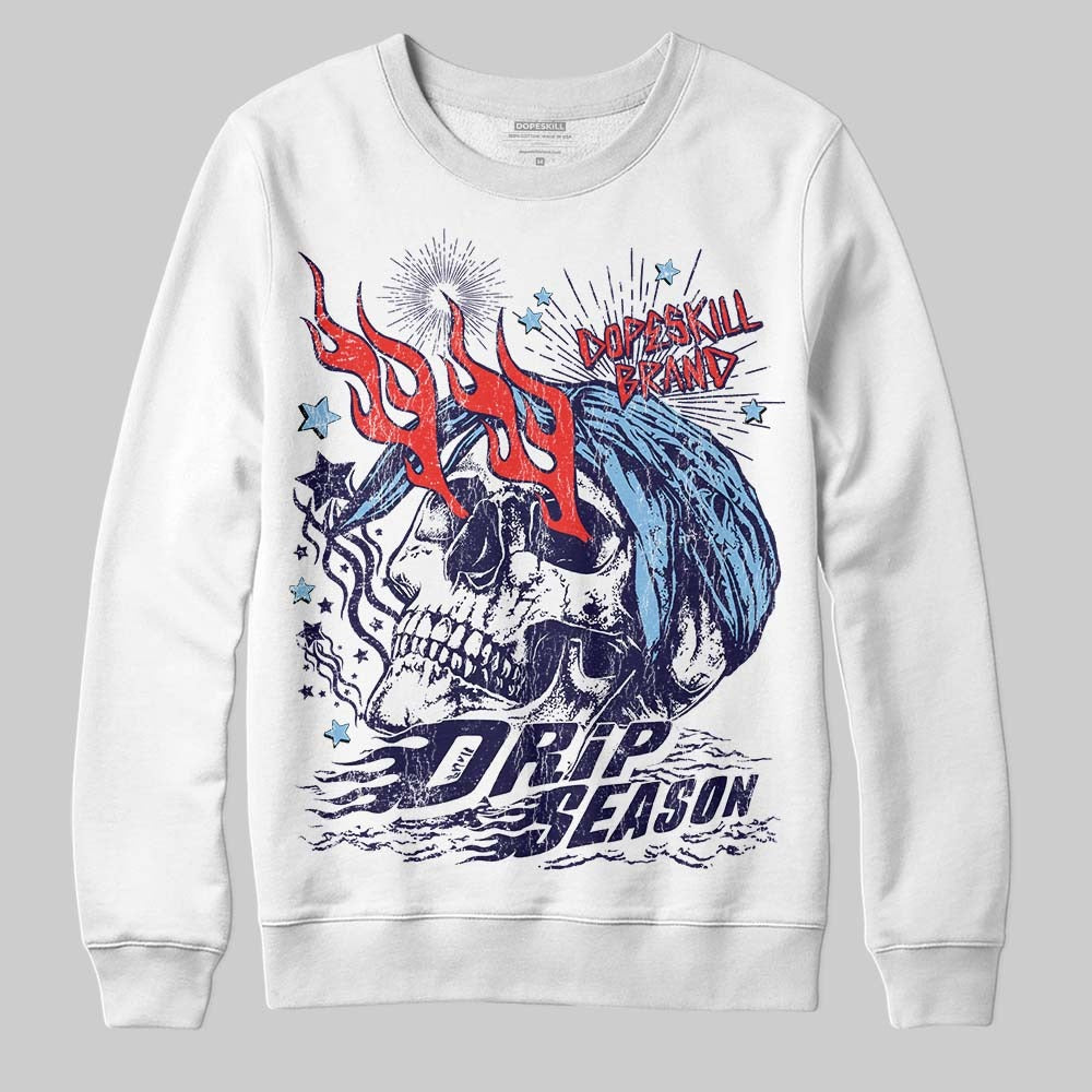 University Blue Collection DopeSkill Sweatshirt Drip Season Graphic