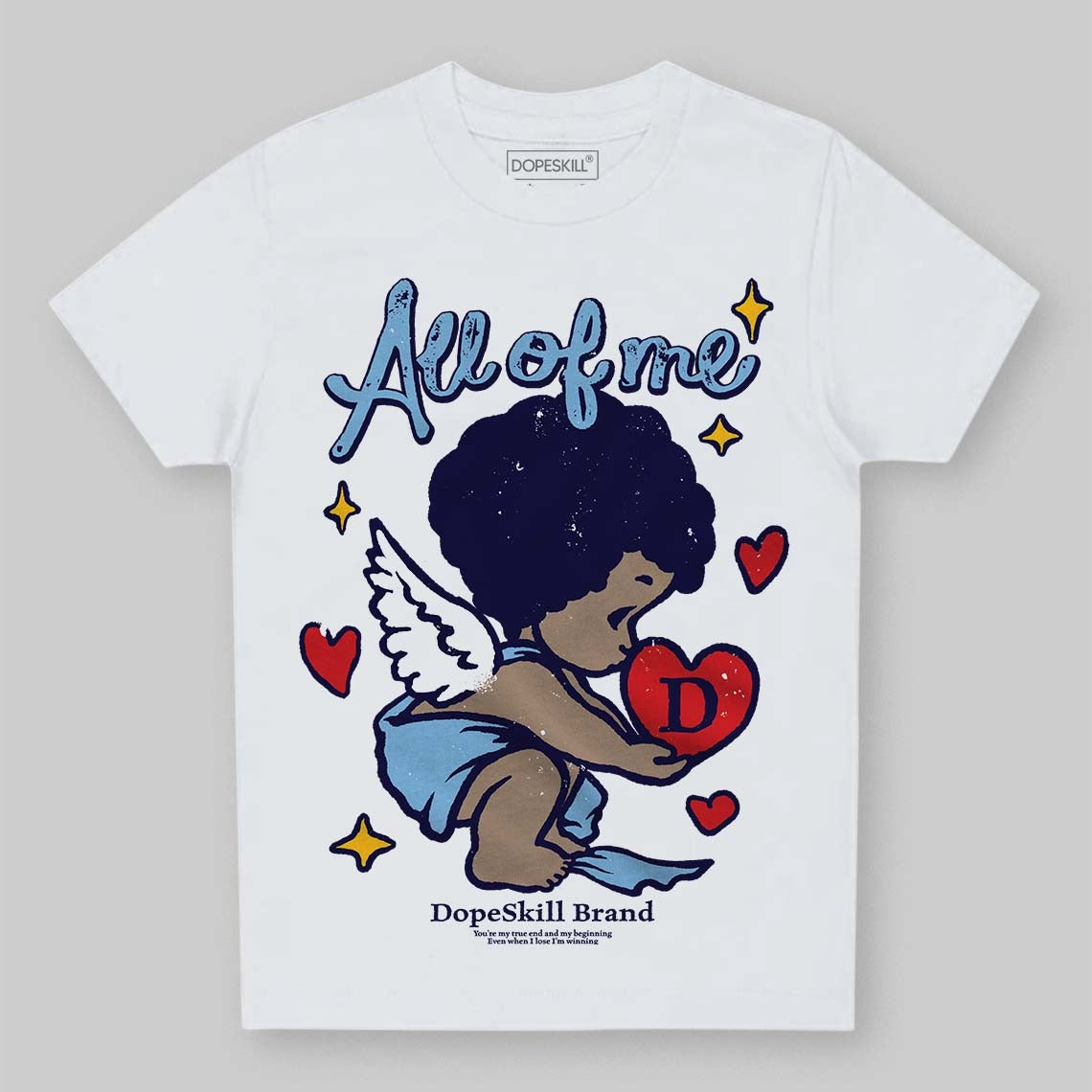 University Blue Collection DopeSkill Toddler Kids T-shirt All Of Me Graphic
