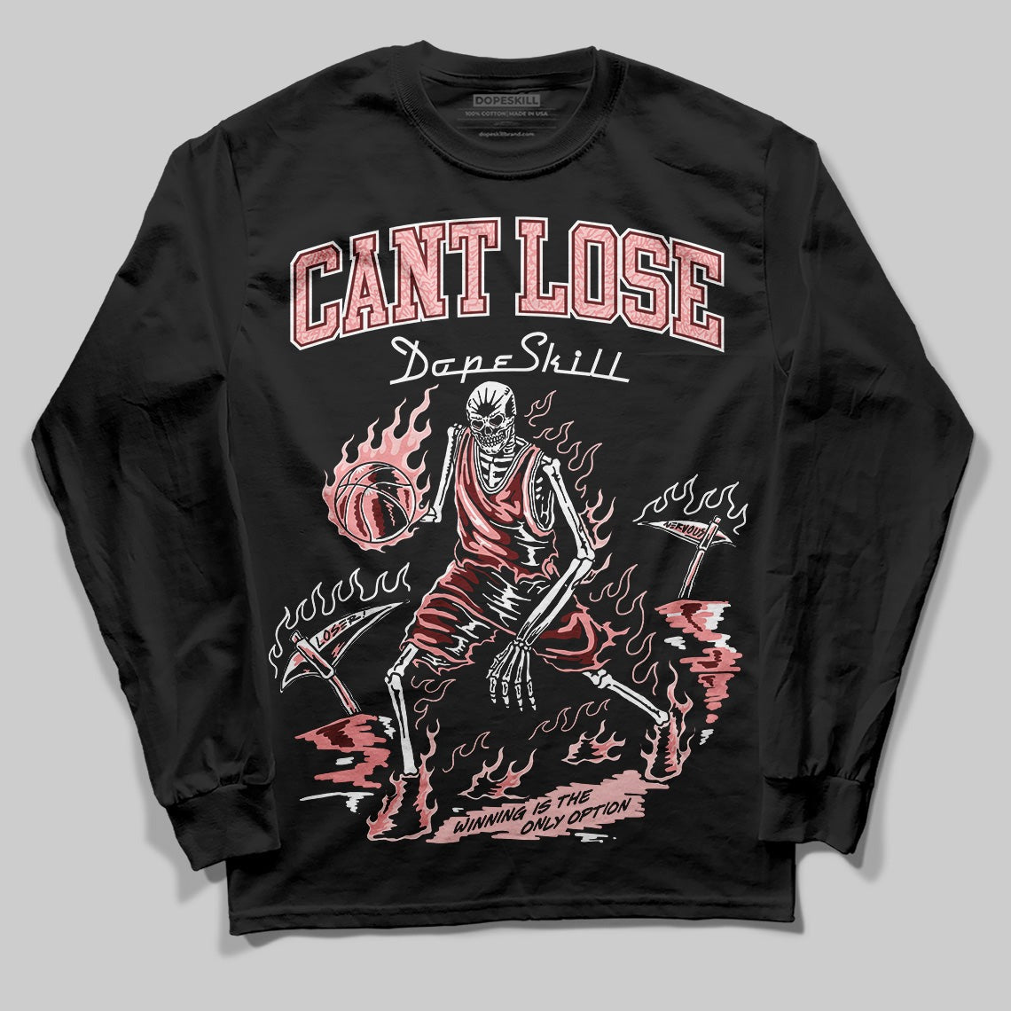 VALENTINE'S Day 3s DopeSkill Long Sleeve T-Shirt Cant Lose Graphic