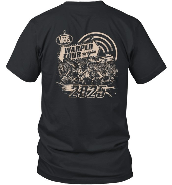 Warped Tour 30 Years Crowd Surf Hot 2025 T Shirt
