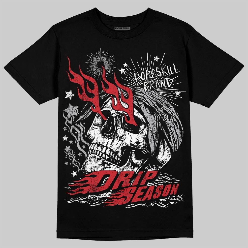 White Cement 4s DopeSkill T-Shirt Drip Season Graphic