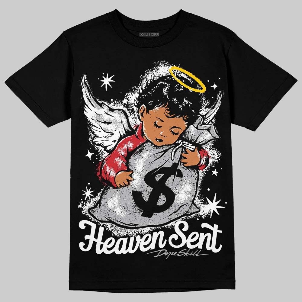 White Cement 4s DopeSkill T-Shirt Heaven Sent Graphic