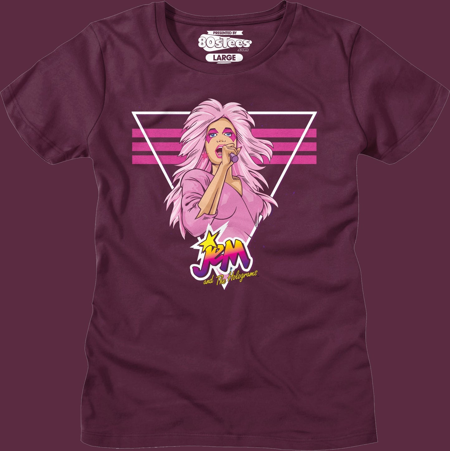 Womens Retro Singing Jem And The Holograms Shirt