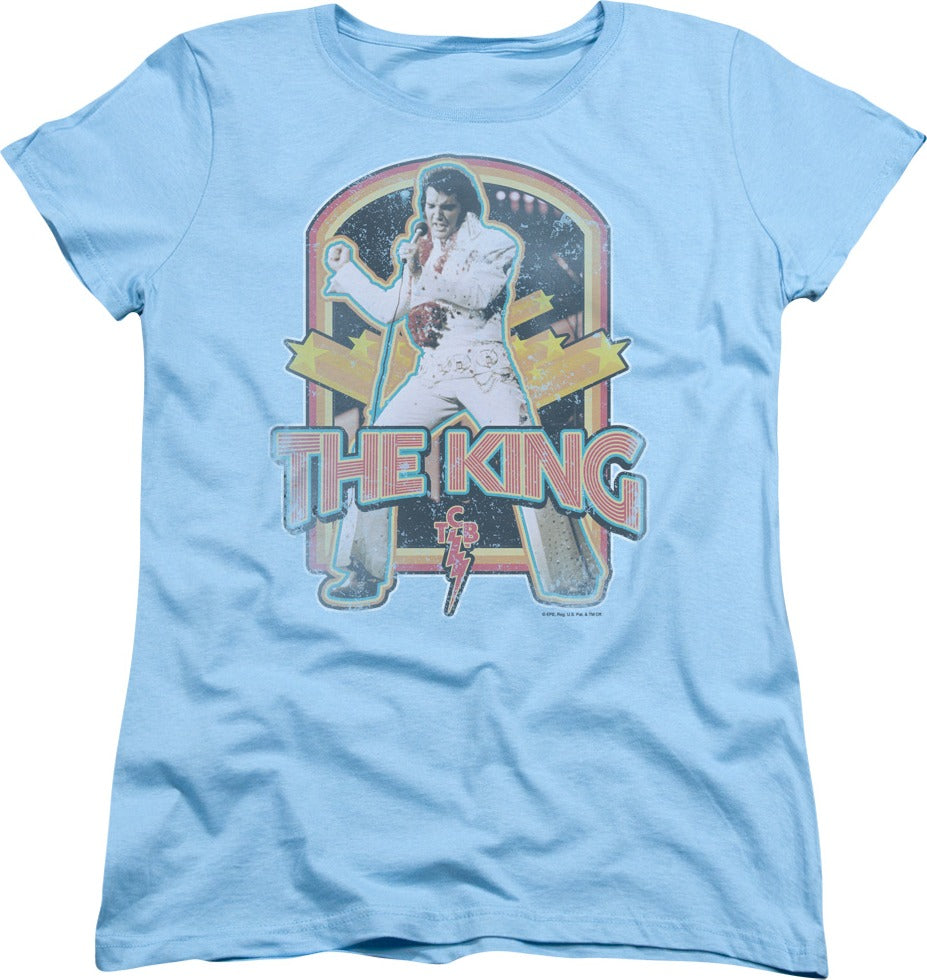 Womens Retro The King Elvis Presley Shirt