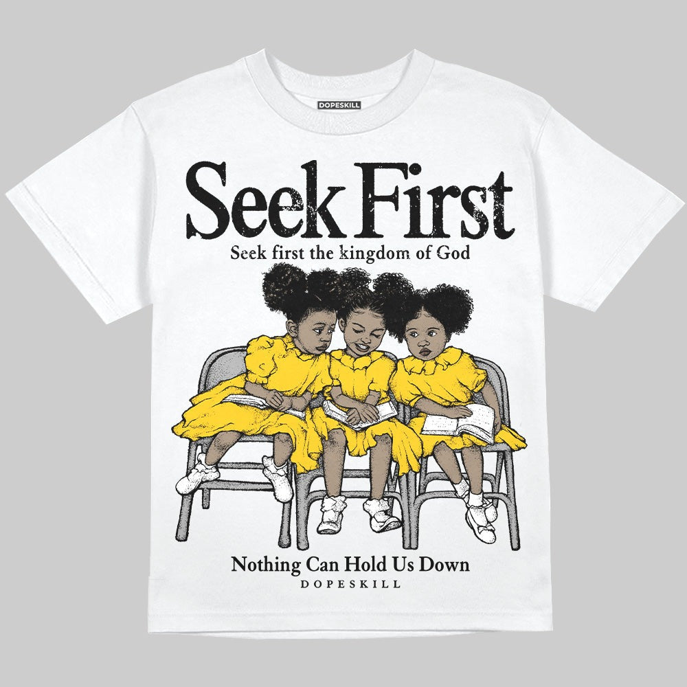 Yellow Collection DopeSkill Oversize Print T-Shirt New Seek First Graphic