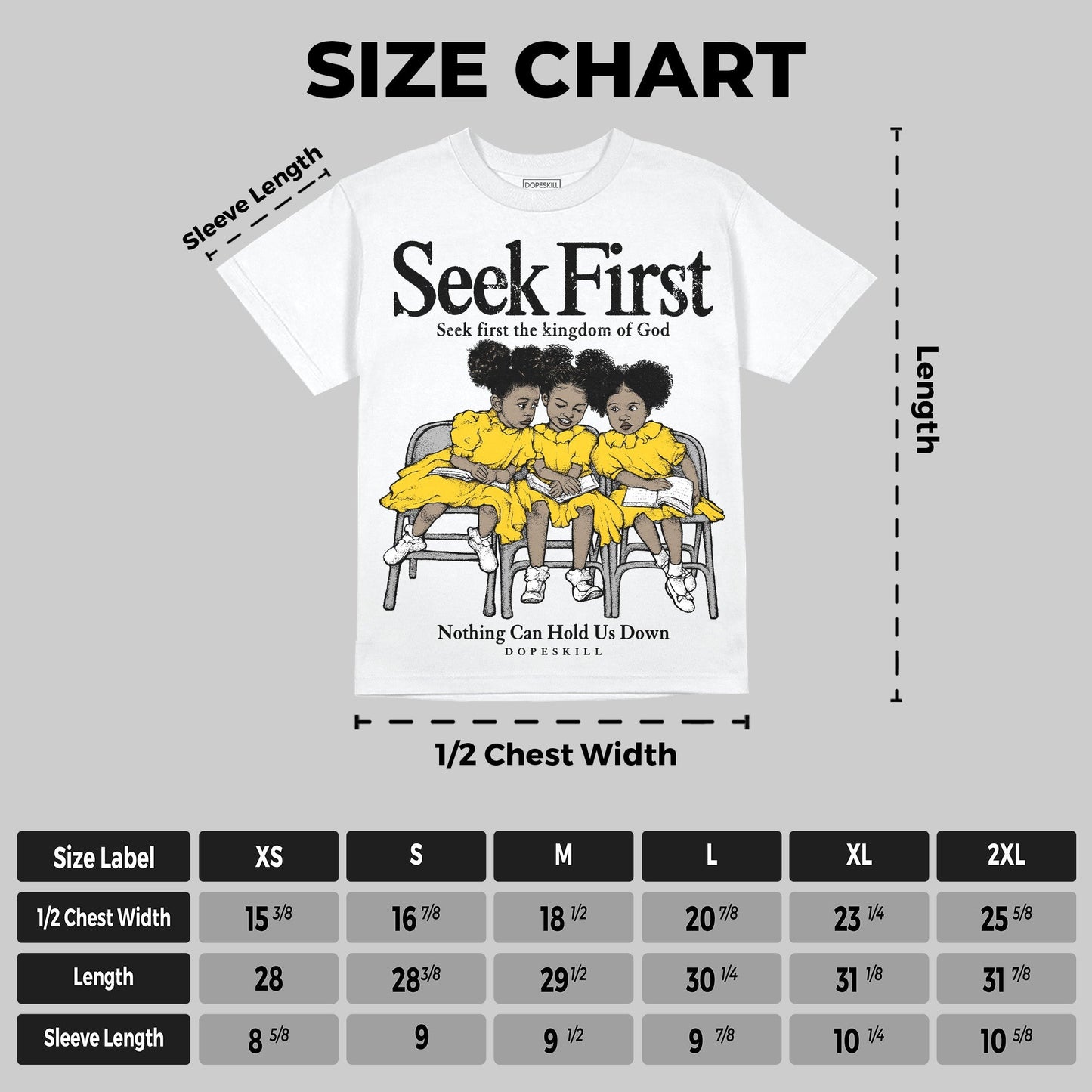 Yellow Collection DopeSkill Oversize Print T-Shirt New Seek First Graphic