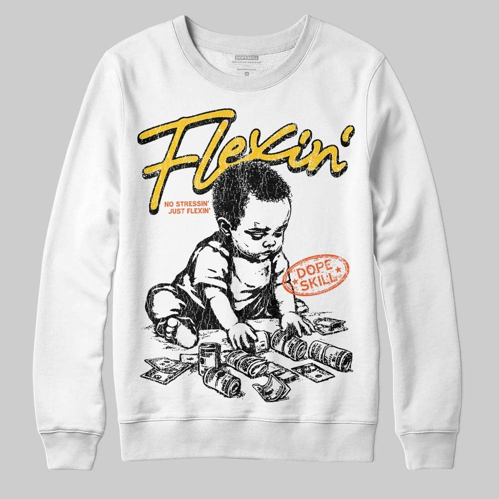 Yellow Collection DopeSkill Sweatshirt Flexin' Graphic