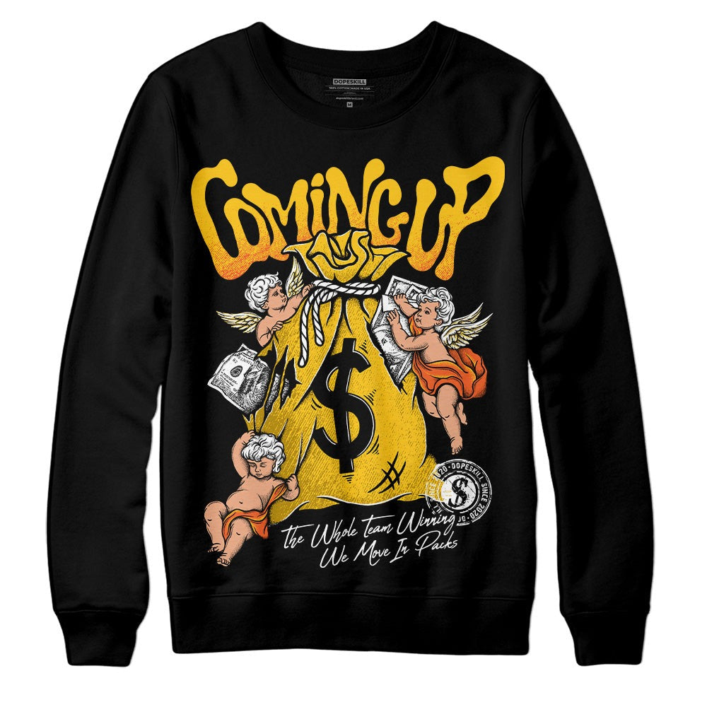 Yellow Collection DopeSkill Sweatshirt Money Bag Coming Up Graphic