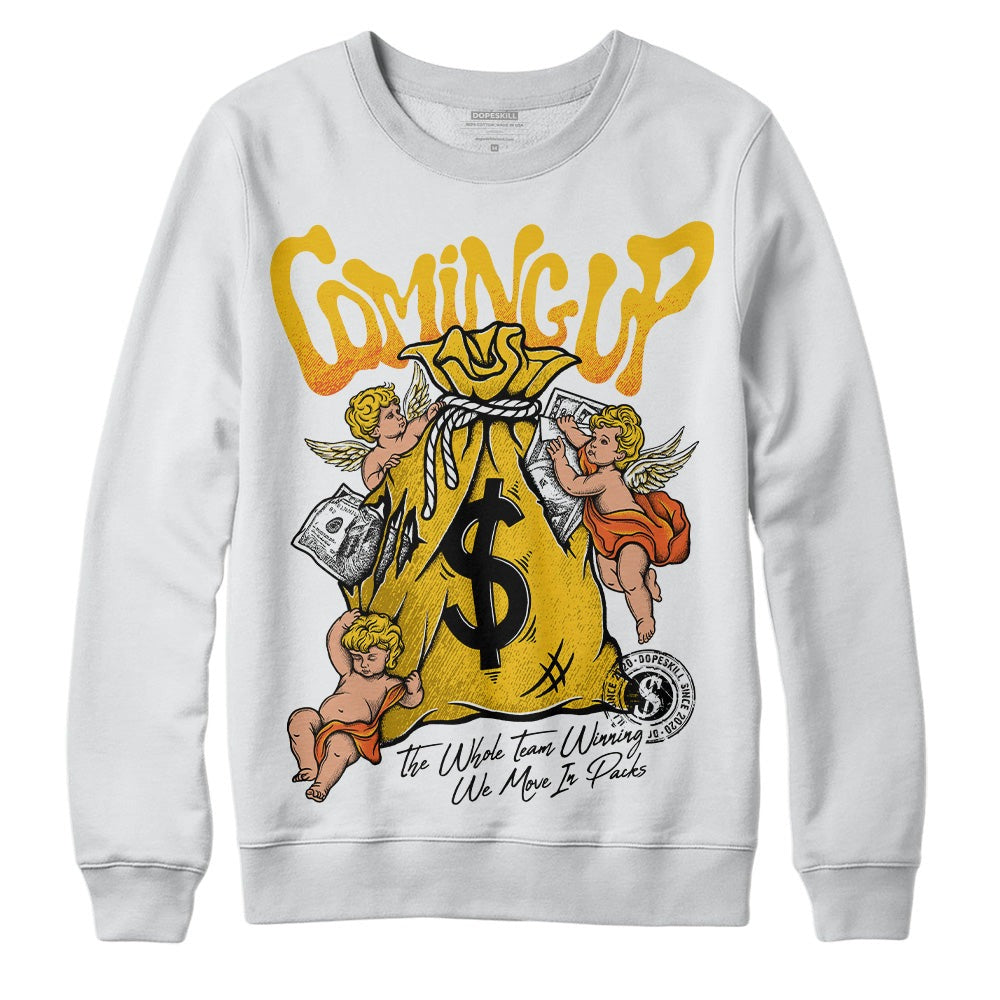 Yellow Collection DopeSkill Sweatshirt Money Bag Coming Up Graphic