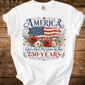 America 250 Years Flag Poppies God Shed Grace Thee Tee Comfort Colors Patriotic (1)